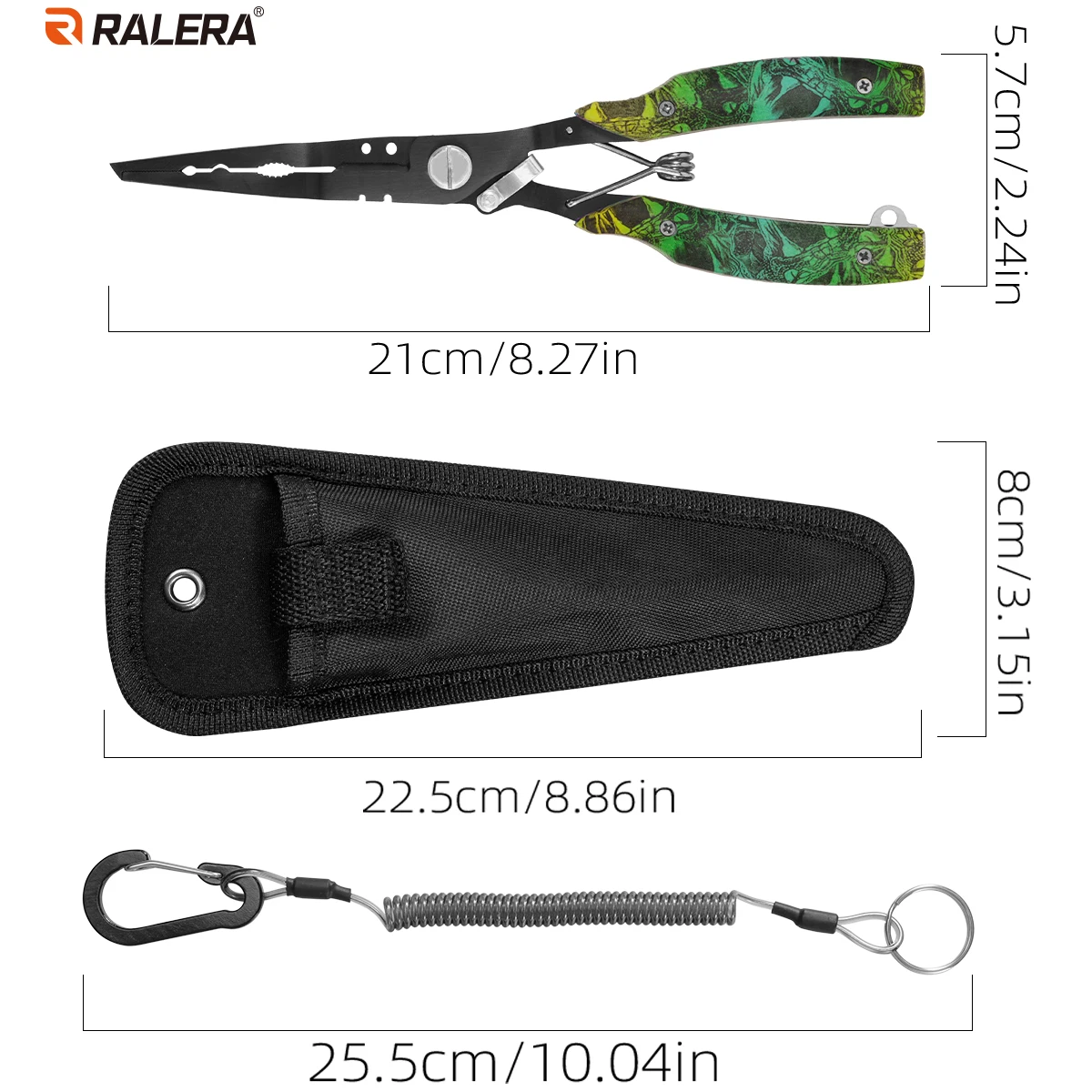 ralera multifunctional fishing pliers stainless steel lure pliers hook remover line cutter split ring opener with lanyard sheath 6 RALERA Multifunctional Fishing Pliers Stainless Steel Lure Pliers Hook Remover Line Cutter Split Ring Opener With Lanyard Sheath 6