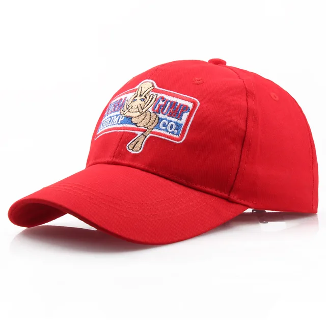  - Adjustable baseball cap bubba gump shrimp co. hat embroidered forest gump costume hats shrimp hat cotton mesh cap
