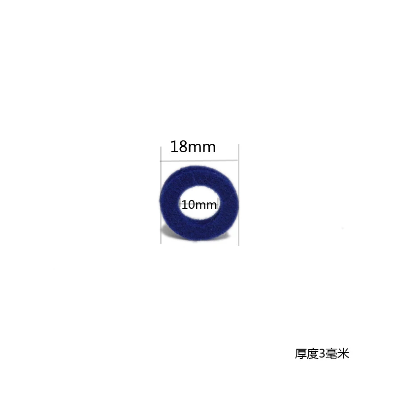 Cornet Trumpet Valve Felt Washers Pad Brass Instrument Parts Acc 50pcs