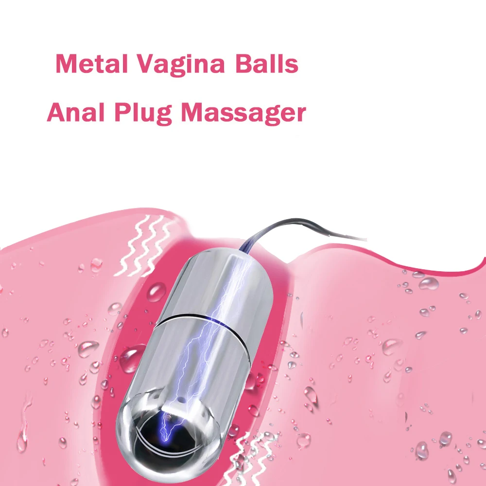 Electric Shock Anal Vagina Plug Jump Egg Dildo Butt Plug Sex Toys E-stim Prostate Massage Accessory BDSM Adult Men/Women Orgasm