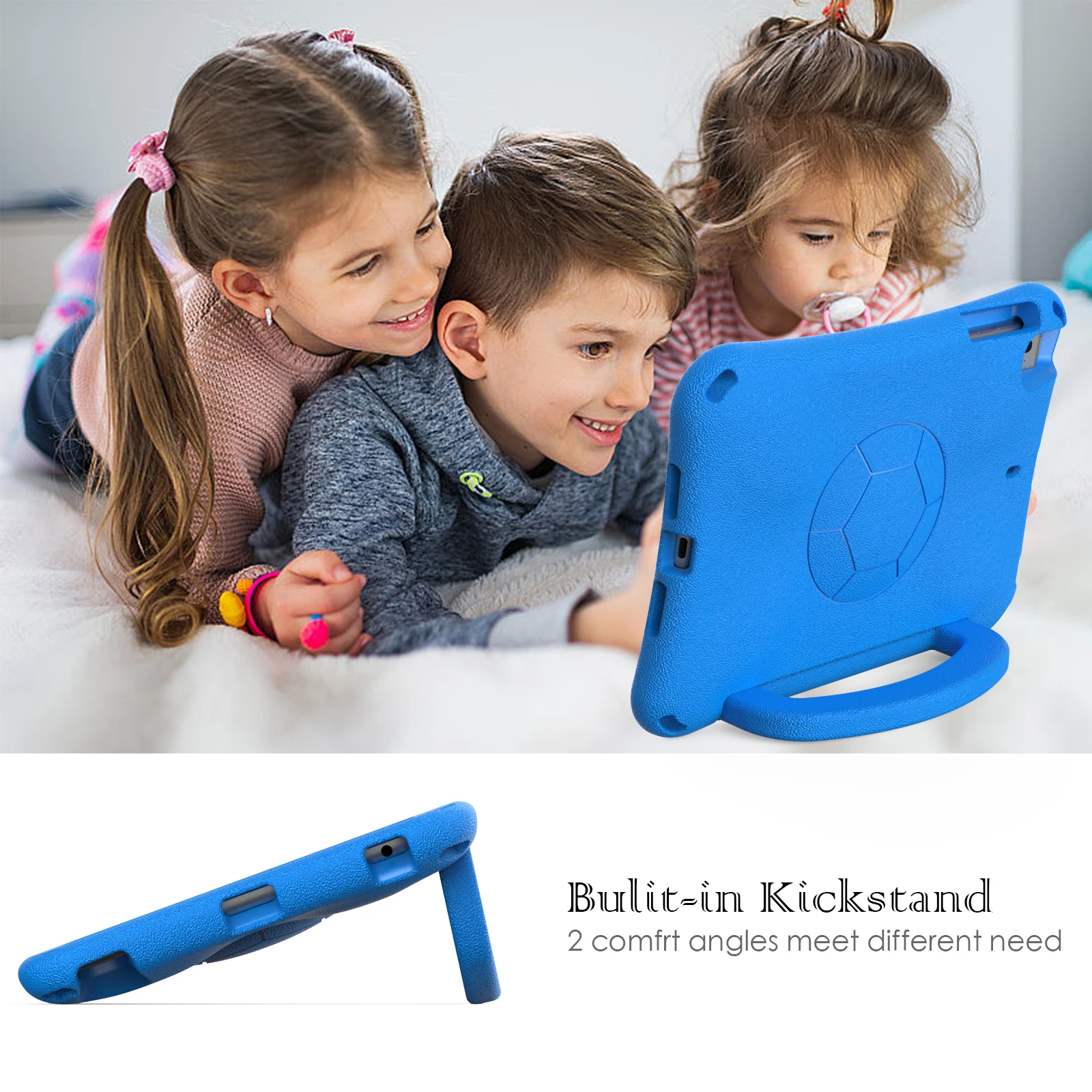 Shockproof Full-Body Tablet Case with Handle Stand