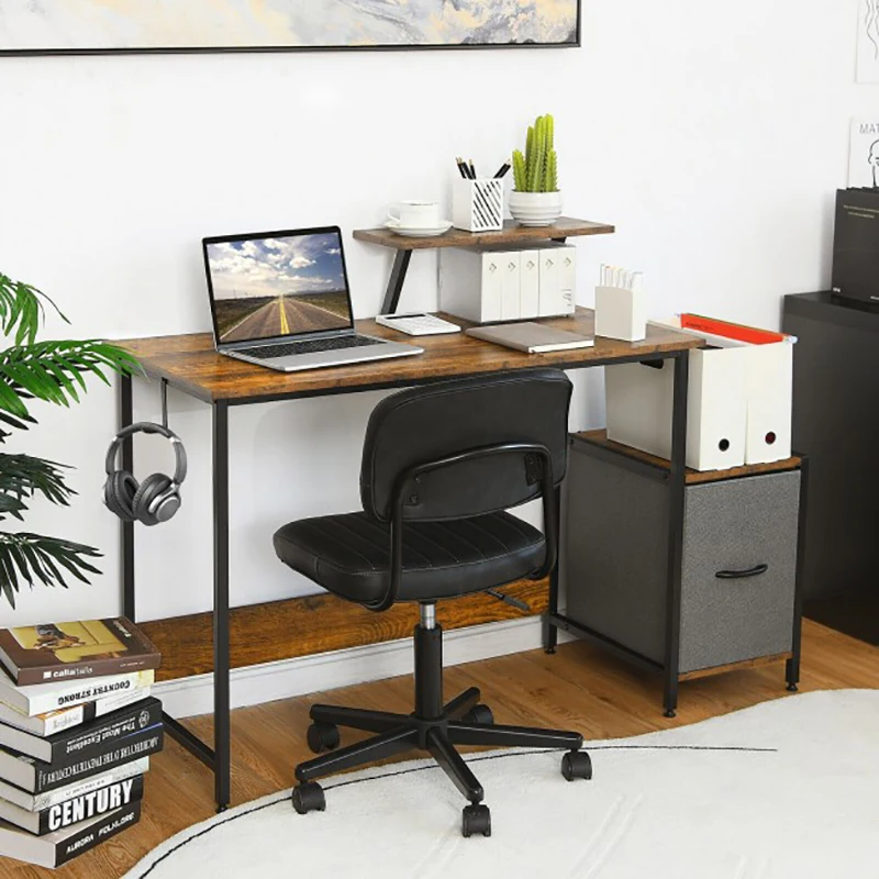 Description Picture 5 of itemComputer Desk with Reversible Storage Drawer and Moveable Shelf  Desks and Office Furniture Computer Desk Writing Studying Table