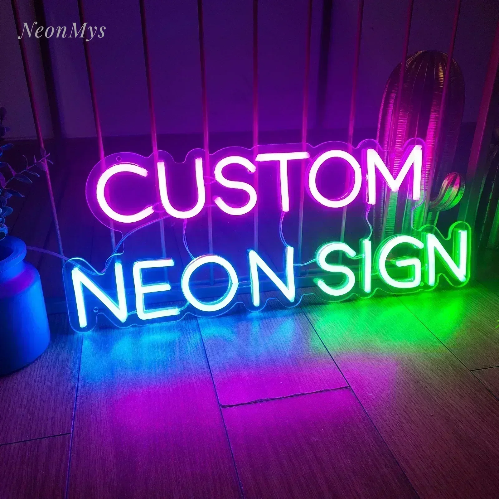 Custom Neon Sign Personalized Text Logo Names Customized LED Neon Signs Birthday Wedding Party Bar Coffee Wall Light Decoration 1