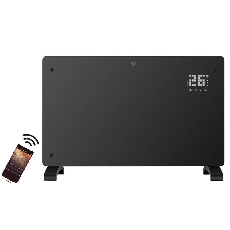 High quality custom big LED display WiFi app control glass panel convector  wall heater - AliExpress