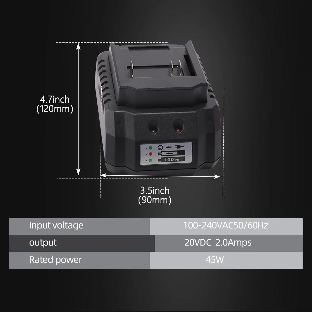 SPTA Original 18V 4000mAh Lithium Battery Charger For SPTA LD502 / LD503 / LD504 Cordless er Polisher