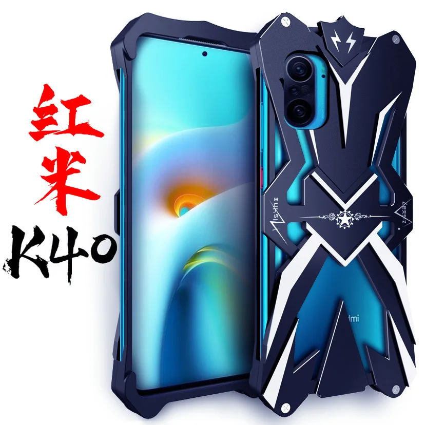 For Xiaomi Redmi K40 K40s Zimon Luxury Thor Heavy Duty Armor Metal Aluminum Mobile Phone Case For Redmi K40s K40 Cover Cases