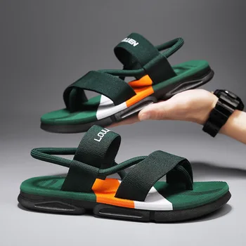 Comwarm 2025 Sandali estivi da uomo Sandali piatti casual da uomo Scarpe da acqua da spiaggia all'aperto Appartamenti da casa di moda Scarpe antiscivolo alla caviglia 1