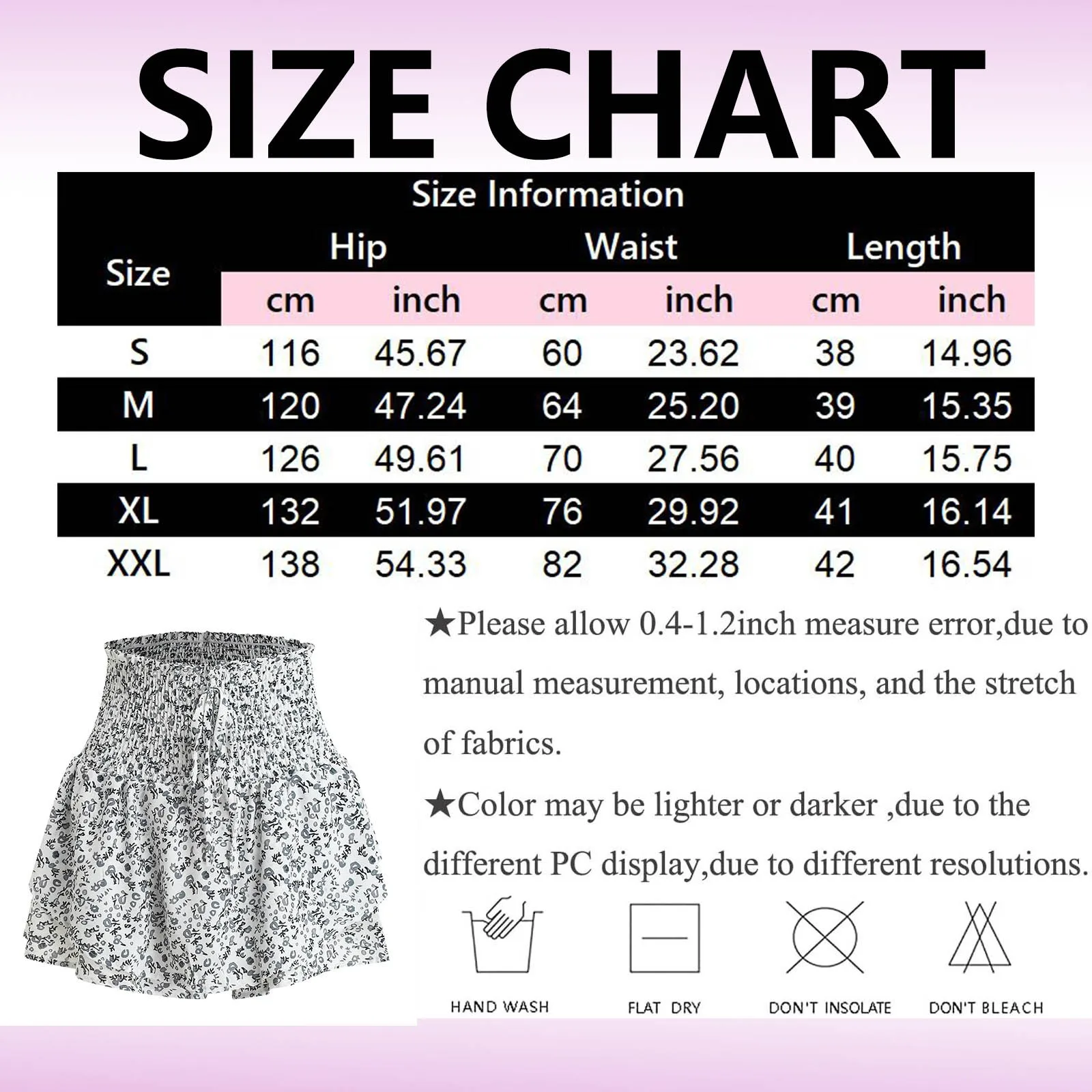 Women's Casual Floral Print Shorts Skirt 2026 Summer High Waist Pleated Mini Skirts Boho Ruffle Faldas A Line Sweet Outfits 6