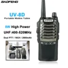 BAOFENG UV-8D Walkie Talkie Real 8W Dual PTT UHF 400-480MHz Long Range Communication Radios UV8D CB Ham 2-Way Radio for Hunting 1