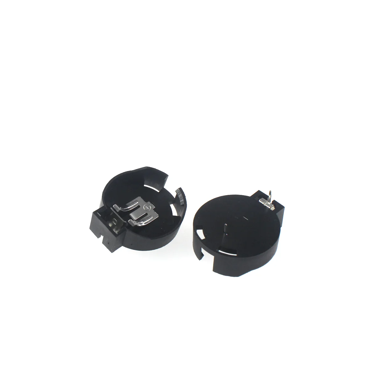 Battery Case Box CR1220 CR2032 CR2450 with socket Vertical DuPont SM 2X Patch Transparent LED DIP wire PH2.0 XH2.54 Black White