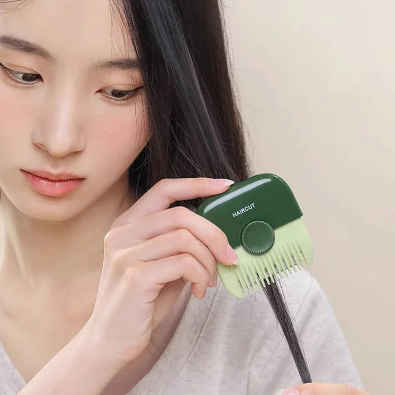 New Pattern 2 In 1 Baby HairCut And Hairdressing Comb Trim Bangs And Broken Hair Bangs Trimmer Manual Portable Barber Comb baby hair comb,hair brush comb