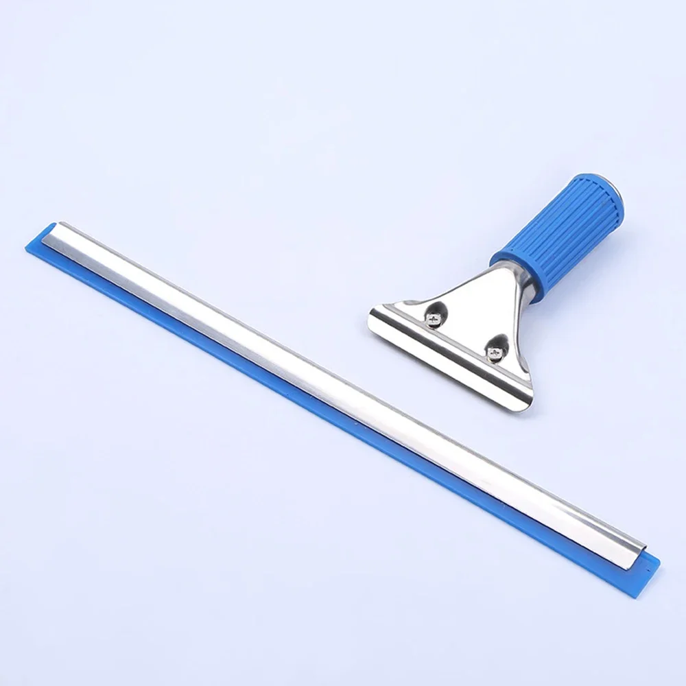 Stainless Steel Window Glass Cleaning Tool Silicone Rubber Brush Bathroom Shower Squeegee Kitchen Car Mirror Wipers Blades B57BM