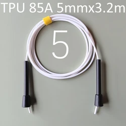 Premium Quality Jump Rope with Hard Beads & Anti - Cold TPU Coating - Ideal for Fitness & Endurance Training (RA TPU - 85A 5mm3.2m)