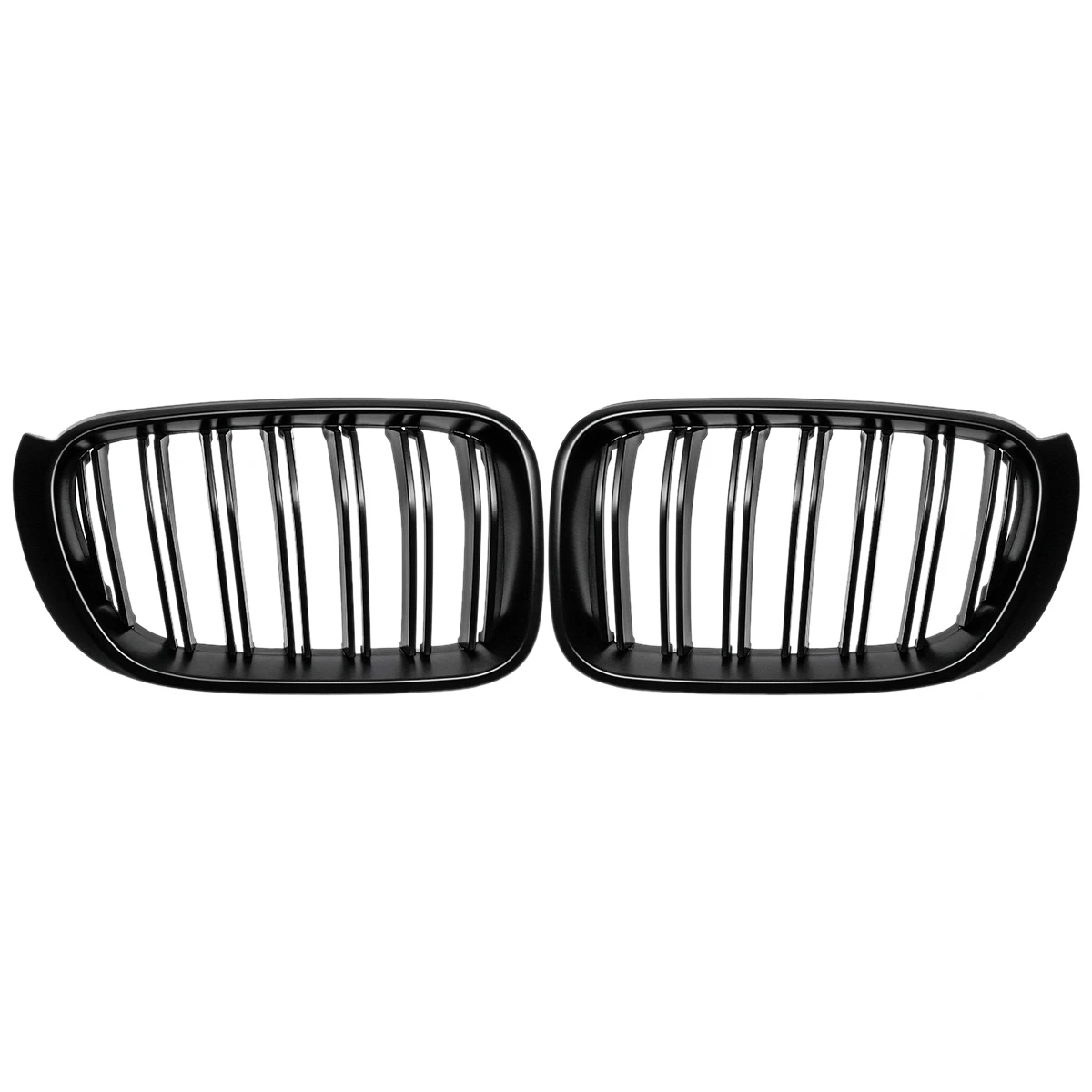 

Matte Black Front Kidney Grille Double Slat Sport Grill For-BMW X3 F25 X4 F26