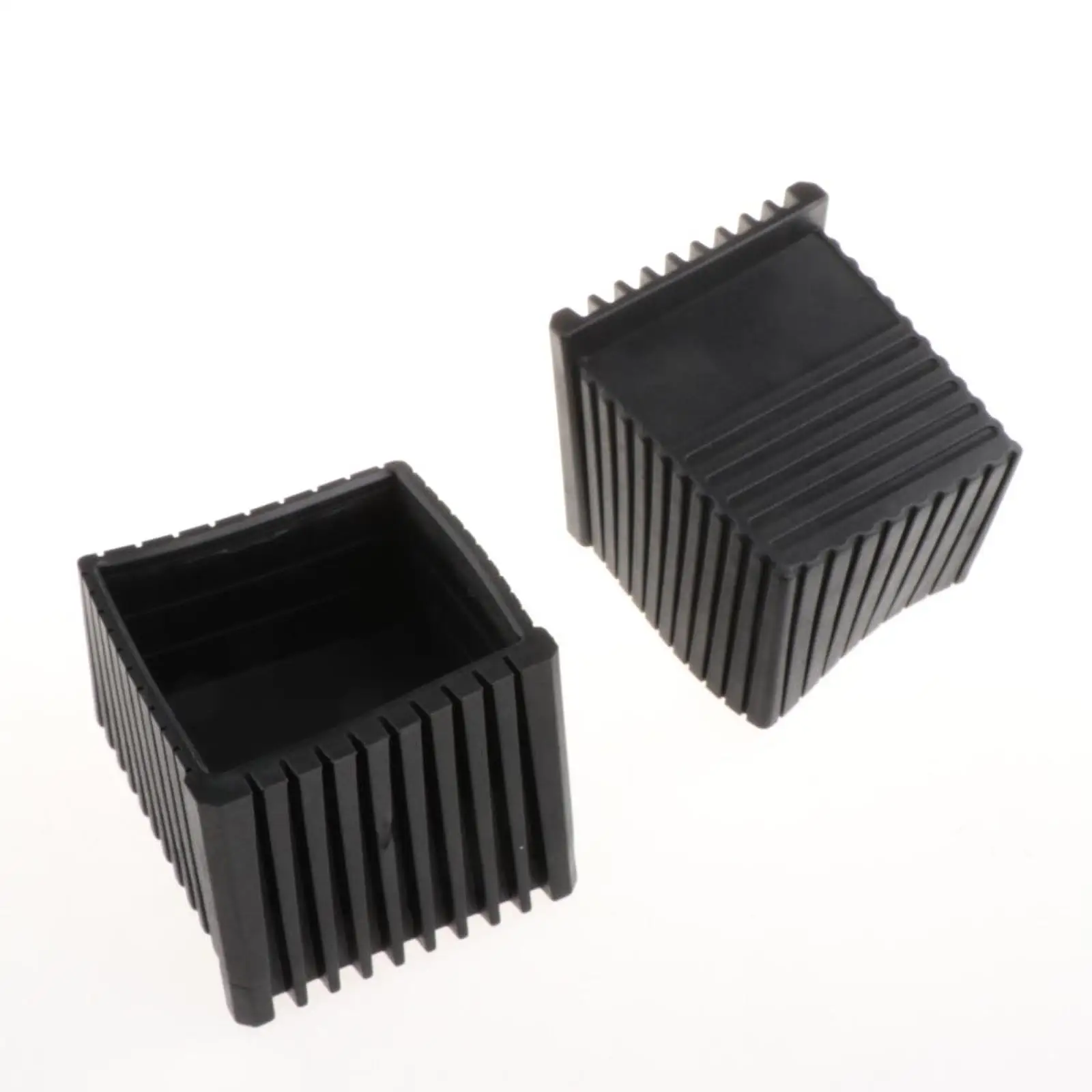 Gym Accessories 2 Pcs Fitness Equipment End Cap Gym Equipment Rubber End Caps Floor Protectors Replacement Parts Non-slip Square Cover