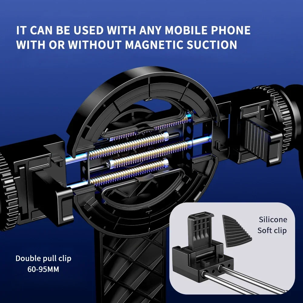 Magnetic Selfie Stick Tripod with Bluetooth Remote for Cellphone for IPhone 16 15 14 13 12 Pro Max Huawei Xiaomi Samsung