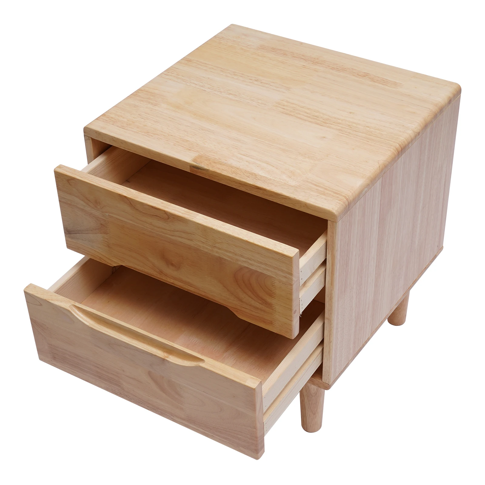 LOYALHEARTDY 2 Layers Rustic Bedside Table Nightstand Bedroom Storage Organizer Living Rooms Sofa End Side Table With Drawer