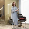 Long Sleeve Hair Cape Hook & Loop Cuff Haircut Customer Cloth Salon Hair Cutting Cloak Apron Gown 2pcs for Customize Logo 1738 2