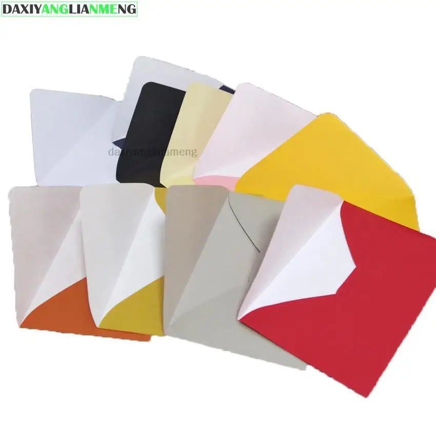 

50Pcs LxW: 17x11cm Luxury Pearl Paper Envelopes Postcards Greeting Cards Envelopes For VIP Wedding Party Invitation Card Office