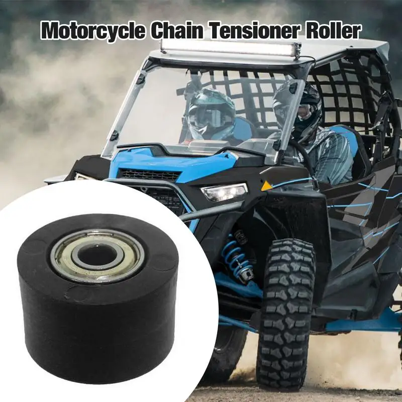 

Chain Tensioner Anti-Slip Wheel Pulley Tensioner Chain Roller Wheel Guide Pulley Slider Chain Roller Guide Bike Tensioner