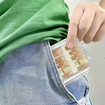 10pcs Press-on Nail Storage Box False Nails Display Storage Box Acrylic Nail Holder Accessories For False Nails and Nail Salon 2