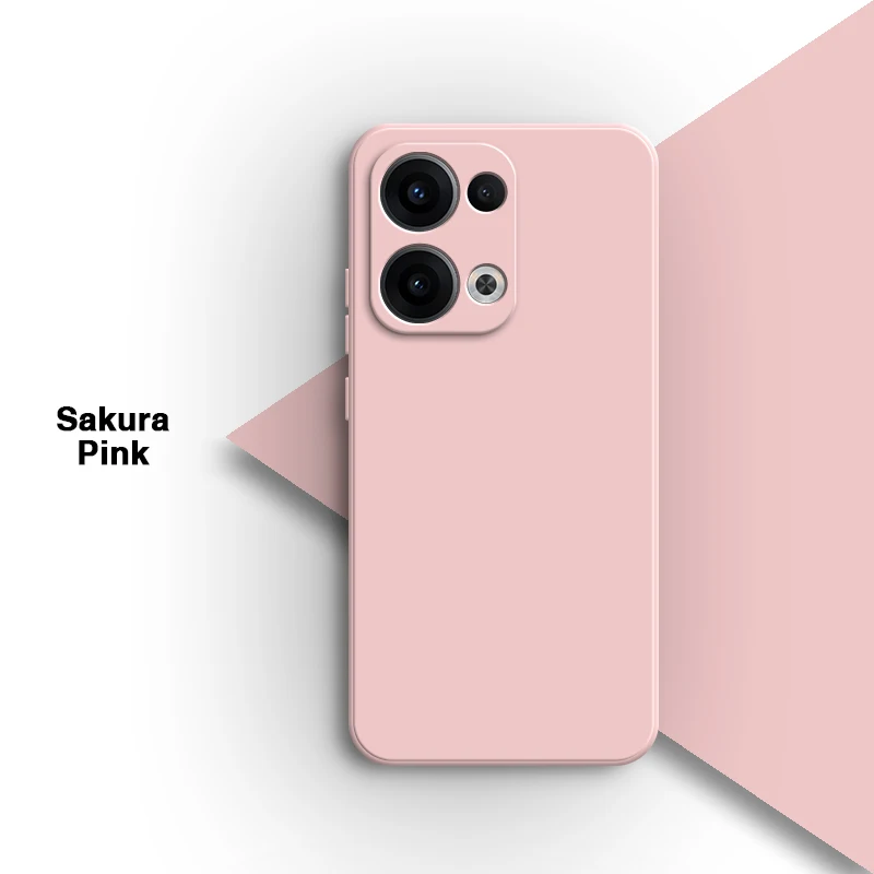 Premium Soft Square Liquid Silicone Candy Case Cover - High Quality Simple Mobile Back Shell