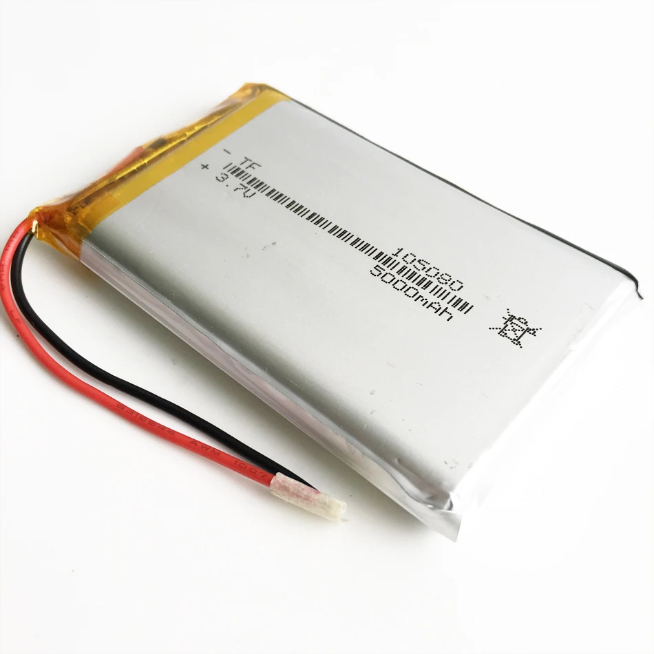 Pilha de Bateria Recarregável do Polímero do Lítio Banco do Poder do Lipo Vídeo Psp Portátil Mid Molhada Tabuleta Portátil pc 105080 3.7v 5000mah - Image 3
