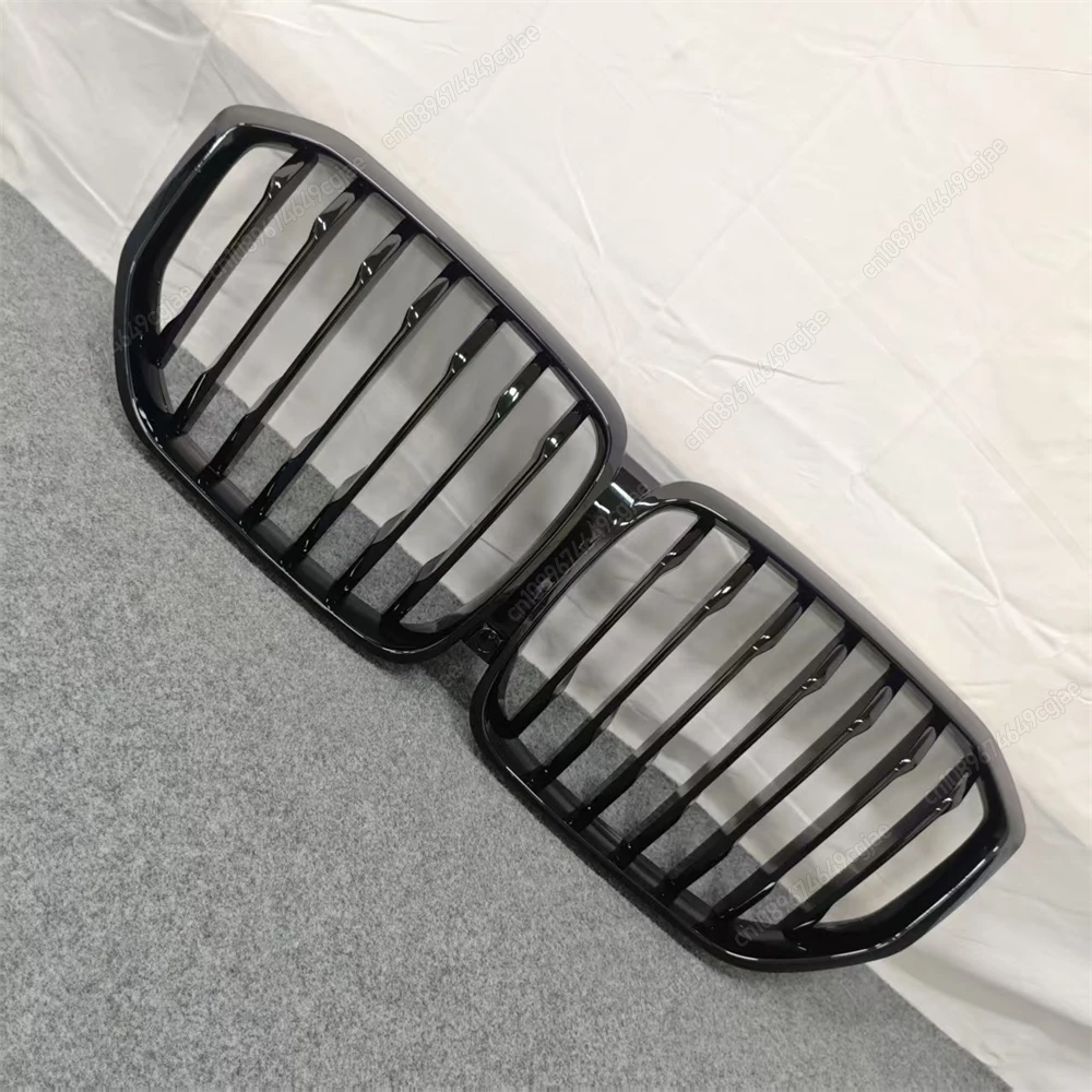 BMW X5 G05 M50i M50d xDrive30d 40i 40d 45e 프리-LCI 2018-2023 싱글 라인 스타일 블랙 레이싱 그릴 튜닝 프론트 어퍼 그릴