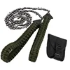 11 Tooth Handheld Chains Saw Portable Survival Hand Zipper Saw Wire Saw Outdoor Hiking Wood Cutting Tool with Bag Camping Gear 1