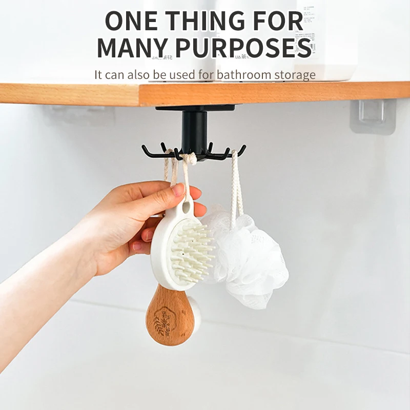 Rotating Kitchen Hooks Rack 5