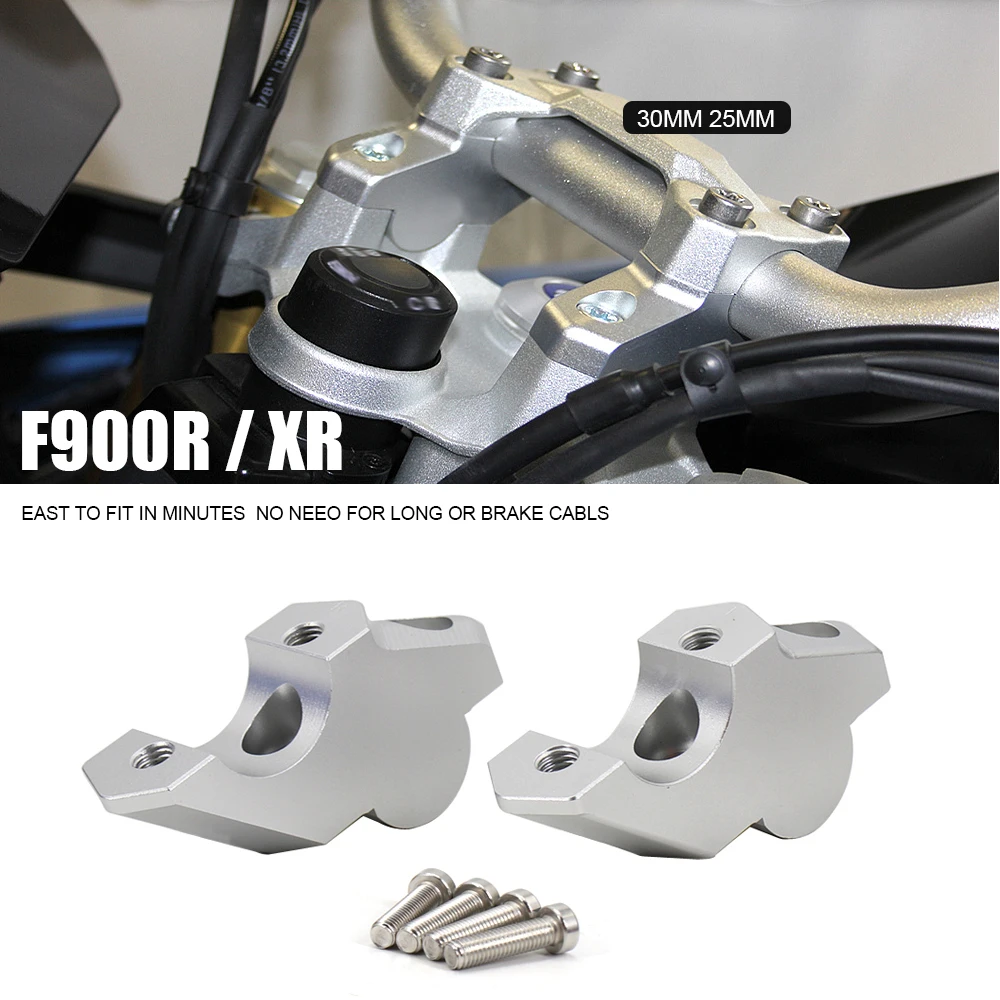 

Motorcycle Handlebar Risers With Offset For BMW F850GS Adventure F900R F900XR Clamp Extend Handlebar Adapter Mount