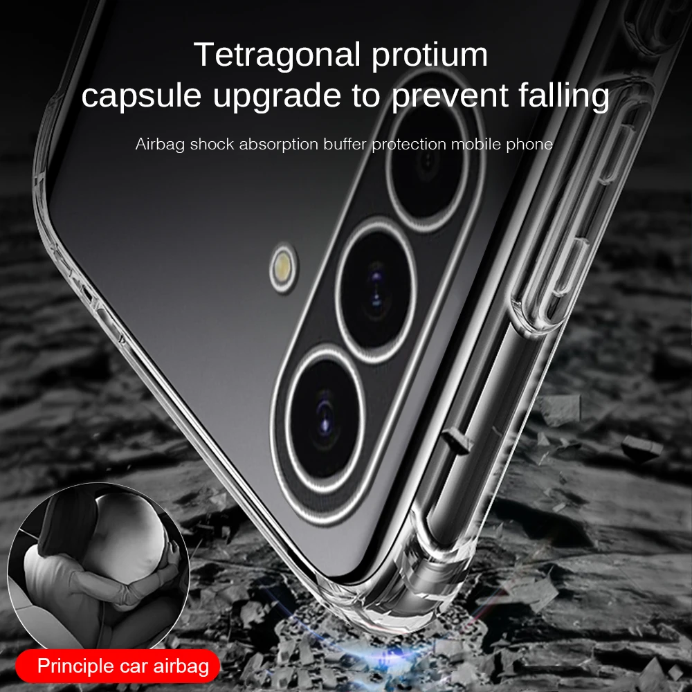Shockproof Clear Silicone Soft Phone Case - Crystal Protection Cover