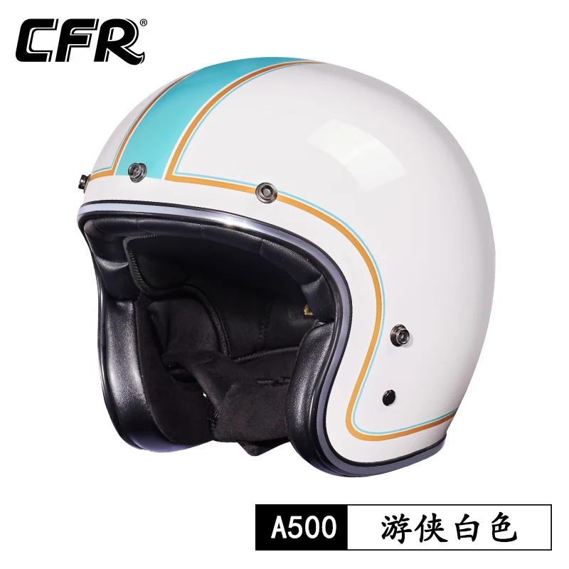 

High Quality CFR Original Motorcycle Helmet Glass Fiber Lightweight Open Face Helmets Retro Scooter Riding Jet Casque Moto Casco