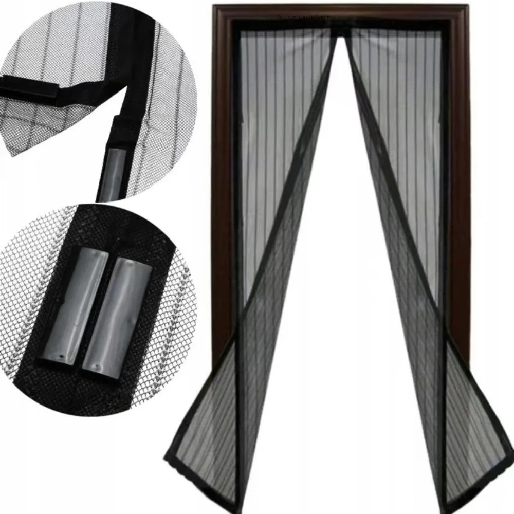 Magnetic Mosquito Net Door 80/90/100 Cms Window Curtains Automatic Closing Curtain Shades Screen Home Textile Garden