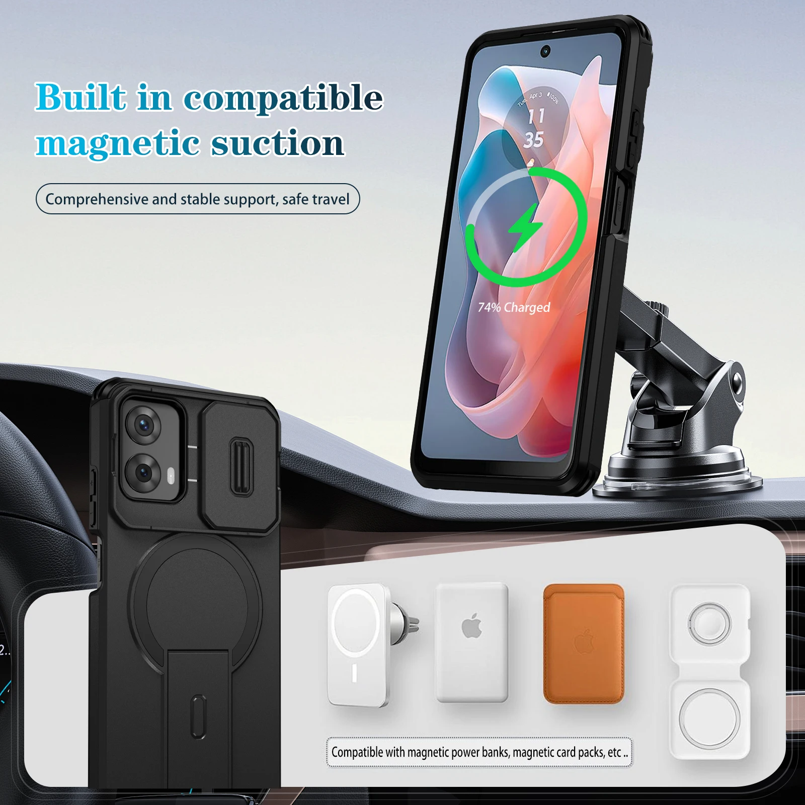 Magnetic Ring Bracket Phone Case