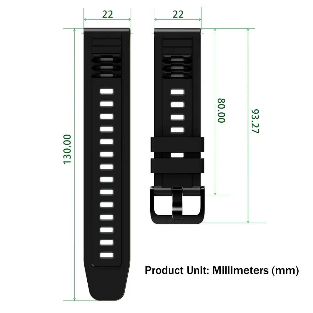 Premium 22mm Watch Band - Sleek Smart Watch Accessory Strap