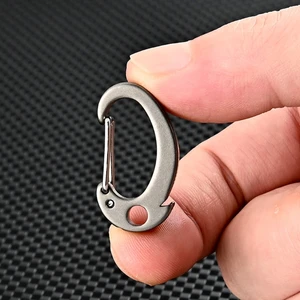 Alloy Carabiner Keyring Mountaineering Buckle Climbing Quick Hanging Safety Carabiner Clip Outdoor Key Holder