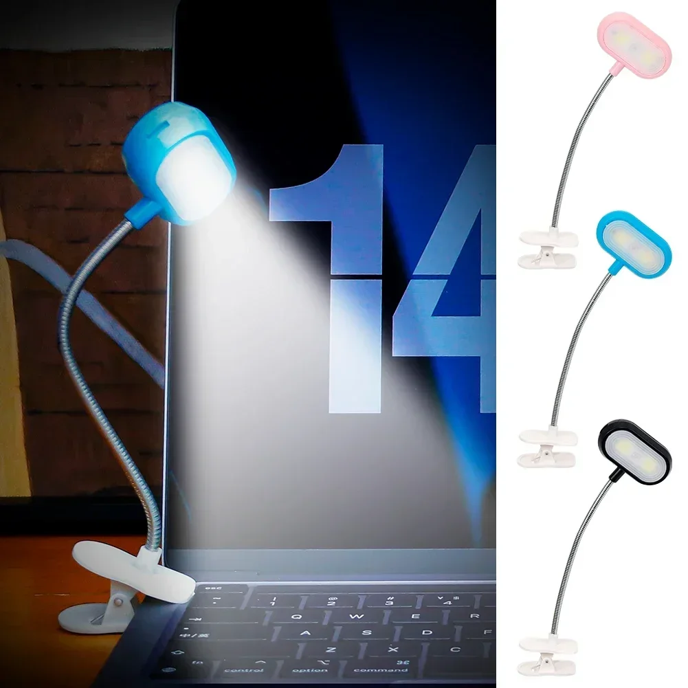 Clip Light LED Reading Lamp Portable Flexible Desk Lamp Battery Powered Eye Protection Night Light for Book Reading PC Laptop led light desk lamp night light book light led desk lamp