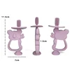 Animal Koala Safe Toddle Teether Chew Toy Teething Ring Infant Baby Silicone Training Toothbrush BPA Free Rodent Baby Accessorie 6