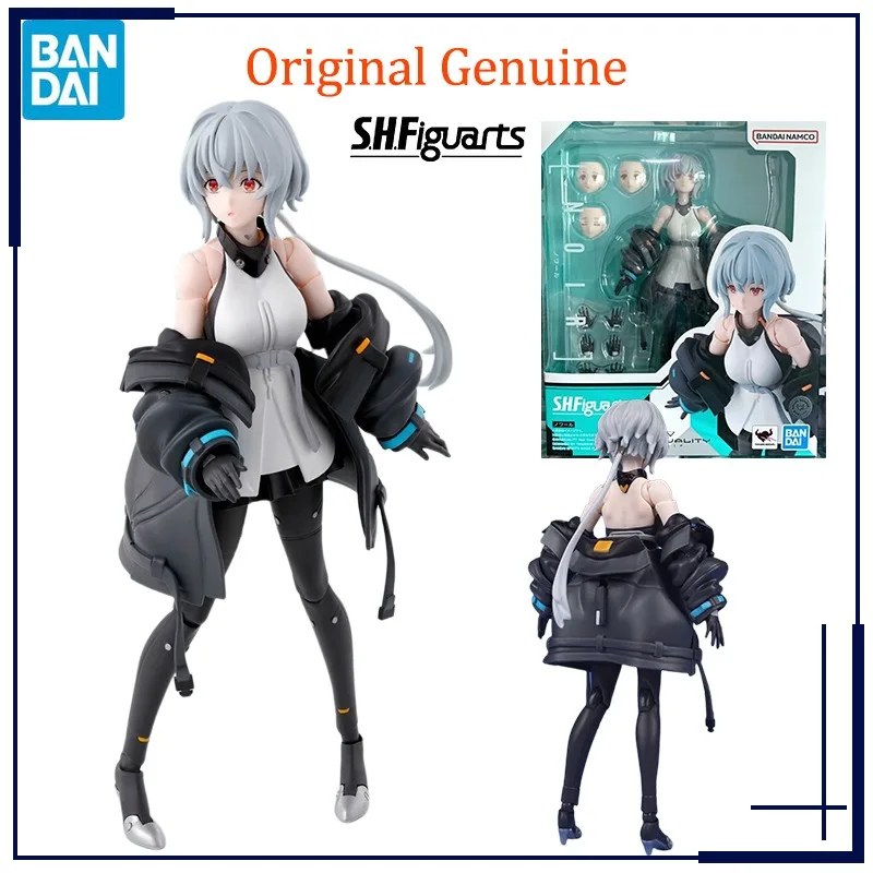 

Original Genuine Bandai Anime SYNDUALITY Noir SHF NOIR Joints Movable Model Toys Action Figure Gifts Collectible Ornaments Kids