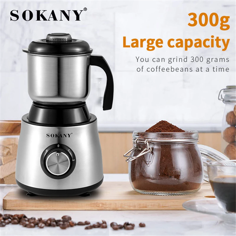 

Электрическая кофемолка из нержавеющей стали, 220 В