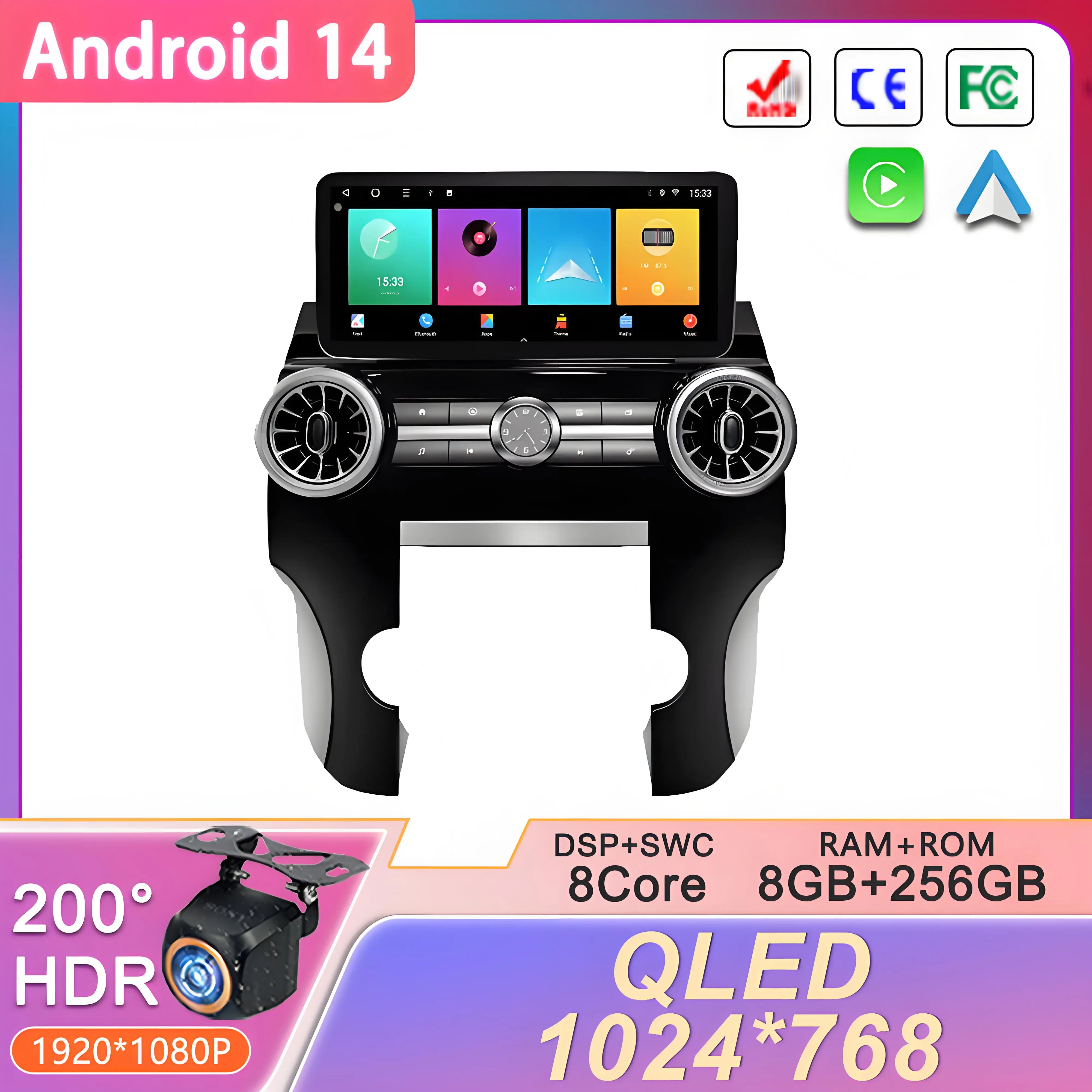 9,7 pulgadas Android para Land Rover Discovery 4 LR4 2009-2016 Radio de coche reproductor Multimedia pantalla de navegación unidad principal Multimedia GPS 1