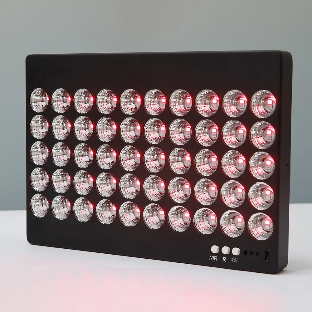 Infrared Beauty Lamp USB Charging Portable Dual Chip 660nm 850nm LED Infrared Therapy Lamp  5V 2A 50W 23*16*2cm