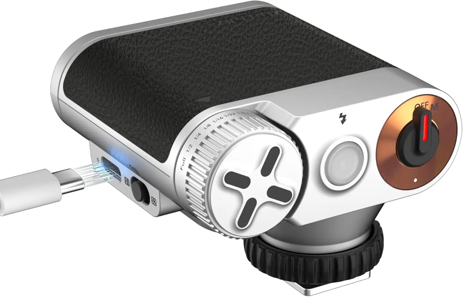 Viltrox Vintage Z1+ Retro On-Camera Flash GN12 with 7 Levels, S1/S2 Optical Cont