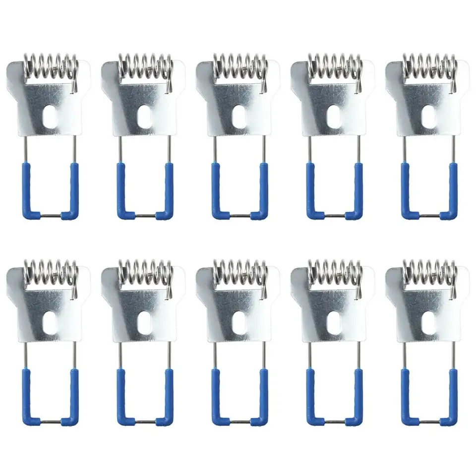 10 Stks Downlight Lente Klemmen Metalen Veer Clips Spotlight Inbouwverlichting Plafondverlichting Armaturen Vervangende Veerklemmen Voor Woondecoratie