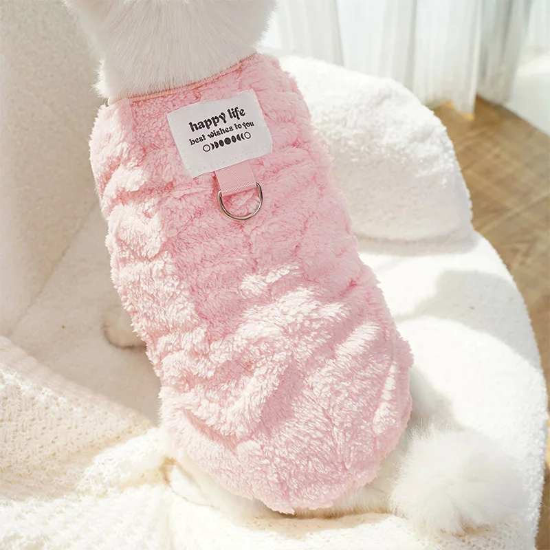 Winter Warm Plush Dog Sweater - Soft Puppy Coat Jacket For Small Medium Dogs Cats, Chihuahua Teddy Costums Dog Supplies MWTJK05_voghion.com