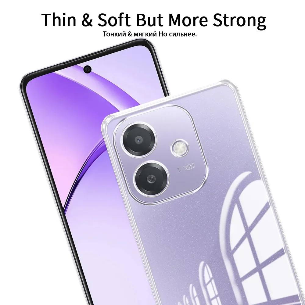 Fashionable Clear Soft Silicone Shockproof Phone Case Cover Coque