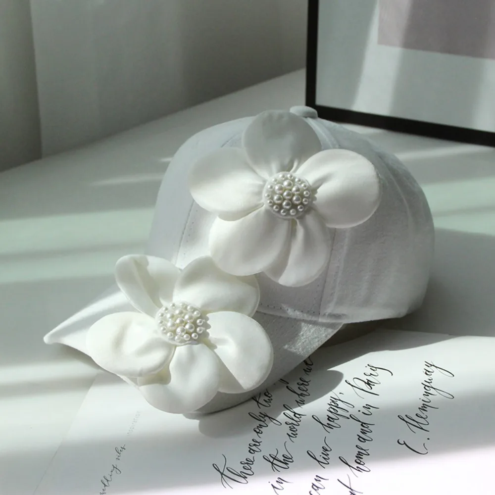 

Daily Soft Cotton Baseball Hat Original Design Leisure Visors Cap Big Flower