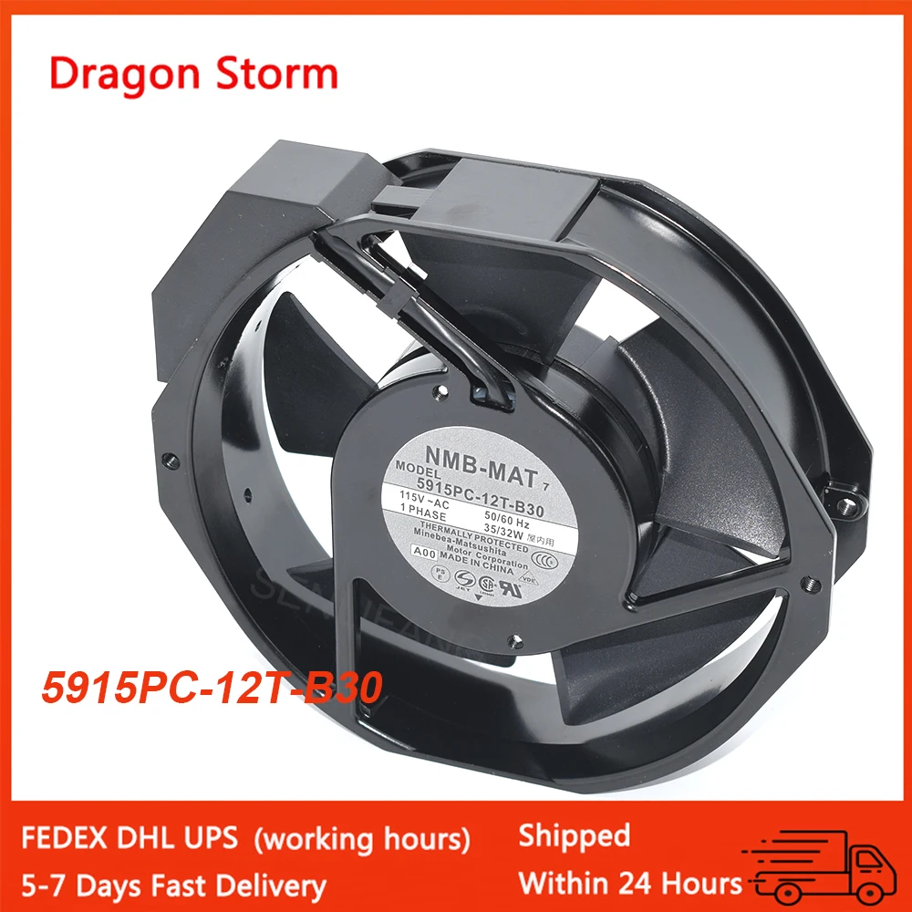 Ventilador de Alta Velocidade Ferramenta de Inserção do Equipamento 5915pc12t-b30 Ac115v 35 w 32w 172x150x38 mm 5915pc20t-b30 200v Novo