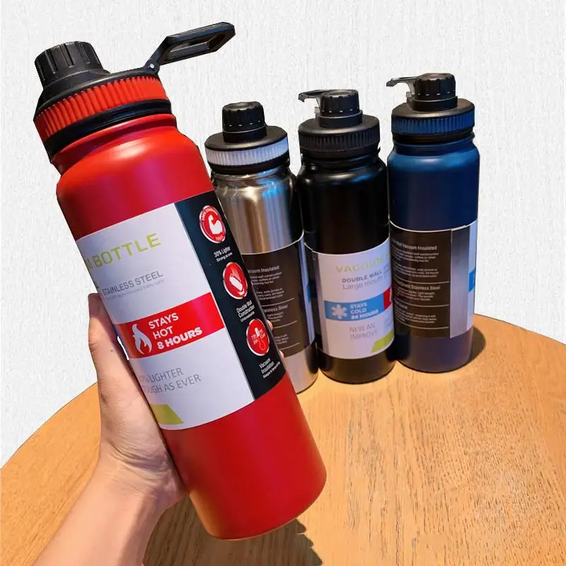 

Ultimate Large Capacity 304 Stainless Steel Water Bottle for Outdoor Sports Enthusiasts - Stay Hydrated on Your Adventures